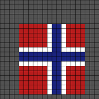 Votter norsk flagg