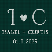 Green and White Simple Initial Wedding Logo.png