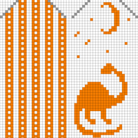 Dino mittens