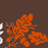 oak leaves scarf