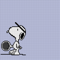 snoopy tennis