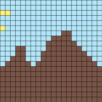 sun and mountains