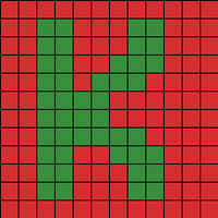 Duplicate Stitch- K