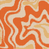 Wrought Studio™ Destany Kierkegaard Design Studio Tangerine Liquid Swirl Retro by Julie Stiebritz - Wrapped Canvas Print Canvas in Orange _ 20 H x 20 W x 1_25 D in _ Wayfair.jpeg