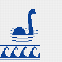 Loch Ness Monster front left
