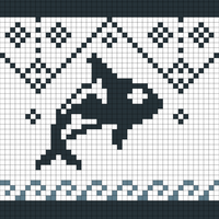 whale pillow square