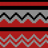 red black and grey zigzag