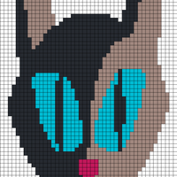 cat face 45 width