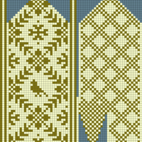 Mittens front and back 