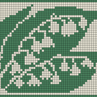 Lily of the valley pot holder