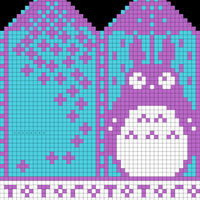 Totoro Mittens Left Hand