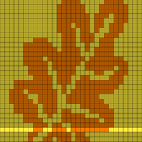 leaf 2 started purl row