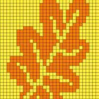 leaf 2 started purl row