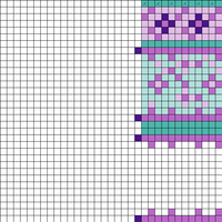 Up to first decrease row 33 (k1 k2 together)