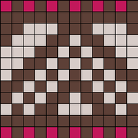 Pink Brown Tan white