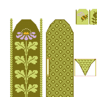Copy of Copy of Copy of coneflower mittens 