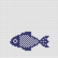 Copy of Copy of Blue Fish Chart Knitting