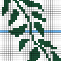 vertical copy of leaves