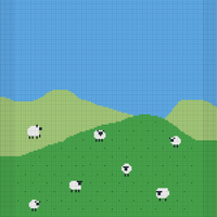 Sheep Blanket with Bobbles