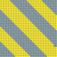 Yellow/ grey square