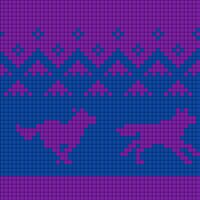 Running Wolves Wolf (50 stitches)