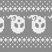 Spooky Sock Top Down