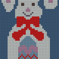 Easter bunny with bow