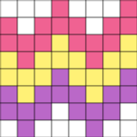 Easter zigzag