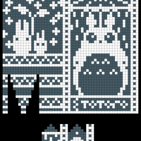 Totoro Mittens (Right Hand)