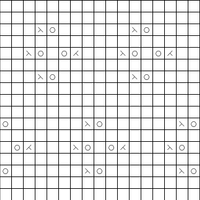 Lace stitch pattern