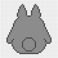 Bolsa de totoro atrás 