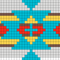 Southwest motif teal