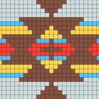 Southwest motif brown