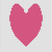 Copy of baby heart blanket