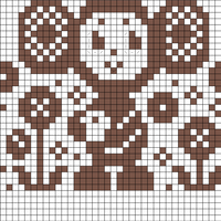 Flower Cheburashka Sock