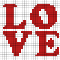 Copy of Love Tunisian Crochet Chart