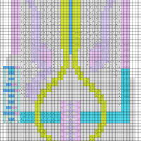  Tryzub 6 shorter reverse stockinette