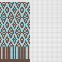 Teal and Brown turtleneck top