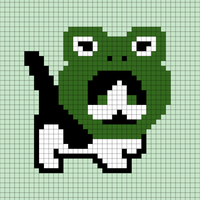 Copy of Copy of cat with frog hat