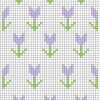  violet knitting