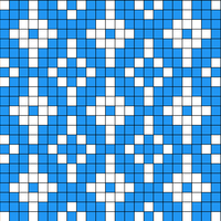Blue and White Diamonds for Blanket
