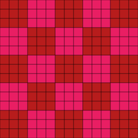 ajedres rojo rosado