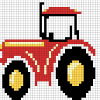 Tractor röd