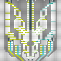 Copy of 2 purl Chevron Plain Sword Wheat 