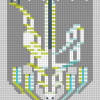 Wider Wing 2 purl Chevron Plain Sword Wheat 