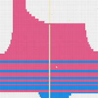 Gradational partial knit 2