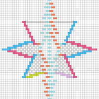 North Star w/ Slanted Diamonds