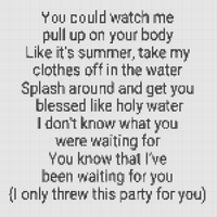 party4u letter chart