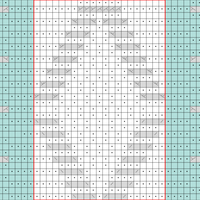 Copy of Twisted staff moss stitch diamond panel