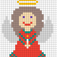 Angel Motif for Christmas Stocking